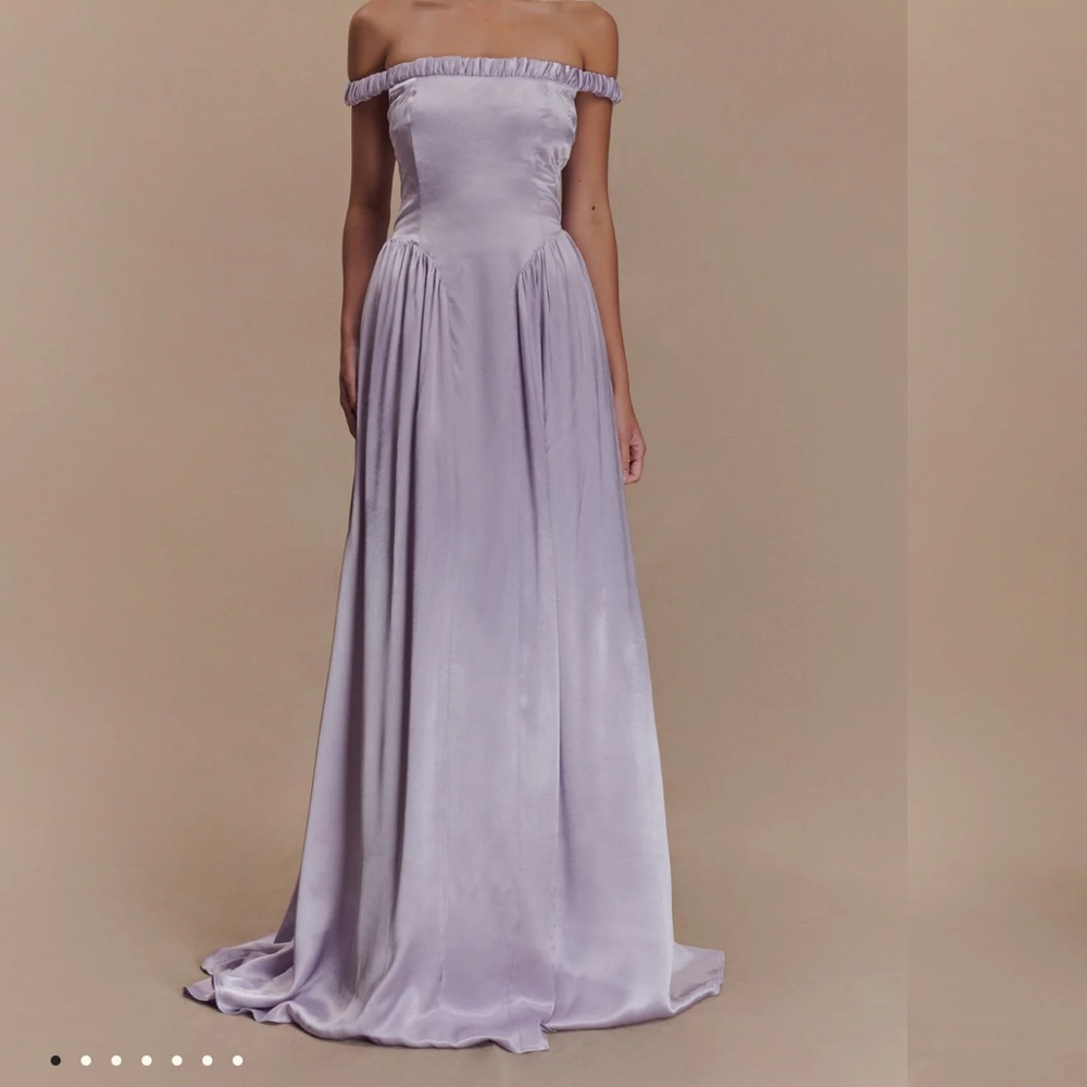 Meshki Strapless Lavender Dress